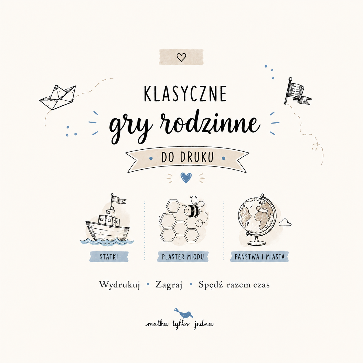 3 klasyczne gry rodzinne do druku